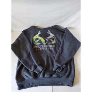 Realtree Outfitters Hunting Hoodie Adult Gray Pullover Sweatshirt Logo 2XL